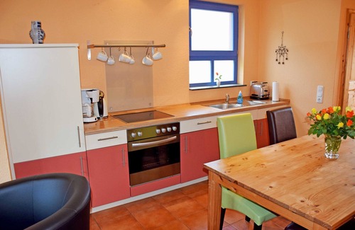Lobbe Apartment | Apartment 5 with fireplace and terrace Nixenhus - Ferienappartements zum