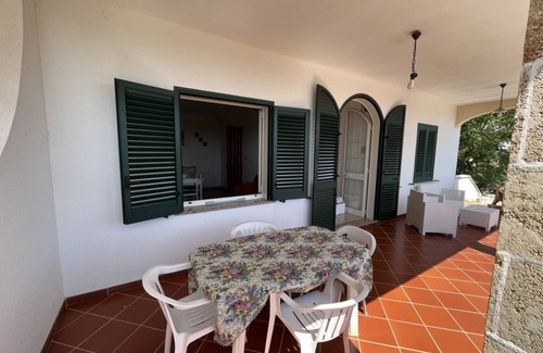 Marina di Novaglie Apartment | Apartment 'Alba Del Mare' with Sea View, Private Terrace and Shared Garden
