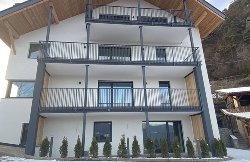 Longomoso Apartment | Apartment "Alpenglow Aura" with Mountain View, Private Terrace & Wi-Fi