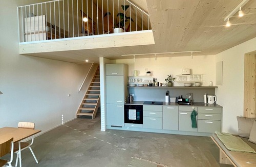 Sigmarszell Apartment | Apartment 'Blanc' with Mountain View, Balcony and Wi-Fi