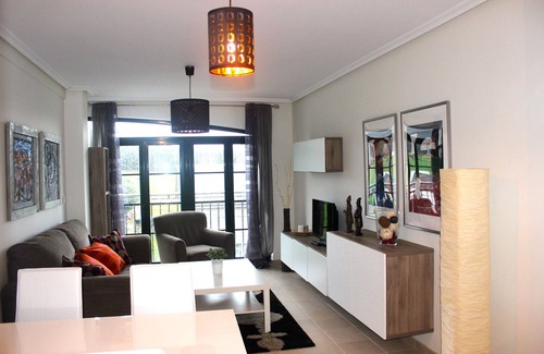 Barreiros Apartment | Apartment Costa Reinante Spa Beach Las Catedrales. Urbanization with spa.