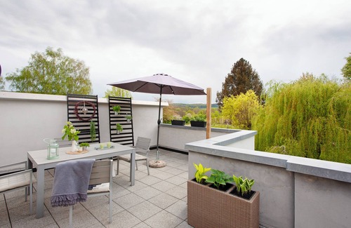Germete Apartment | Apartment 'Ferienwohnung Pöttner' with Balcony and Wi-Fi