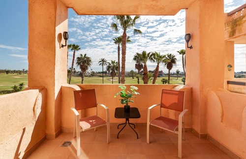Lo Tacon Apartment | Apartment 'Golf and Sun' with Sea View, Shared Pool and Air Conditioning