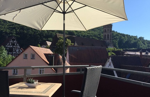 Bad Urach Apartment | Apartment in the heart of the historic old town, roof terrace to the courtyard, great view