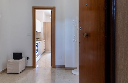 Ferrara Apartment | Apartment located on the 1st floor of a modern building with lift, 5 floors in total, CURRENTLY under renovation.The balcony, accessible from the living area and the sleeping area, is covered by scaffolding and cannot be usedPrivate garage for exclusive