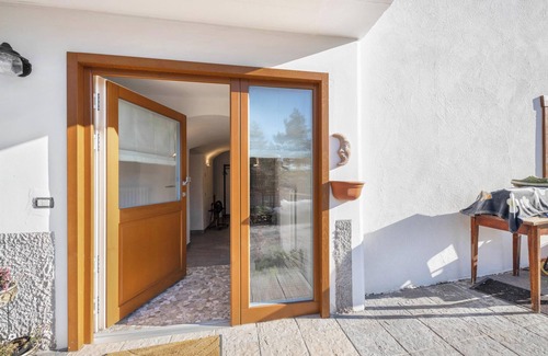 Tesero Apartment | Apartment "Mariagrazia" with Mountain View, Garden & Turkish Bath