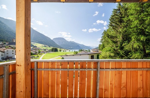 Resia Apartment | Apartment 'Mühlanderhof Apt Piz Lad' with Lake View, Shared Terrace and Wi-Fi