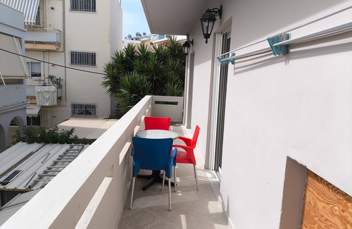 Nea Chora Apartment | Apartment 'Odysseas Nea Chora' with Sea View, Wi-Fi and Air Conditioning