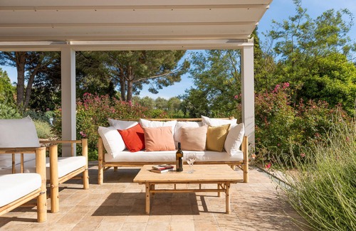 Riparbella Apartment | Apartment 'Podere Terraviva - Apt Mimosa' with Sea View, Shared Pool and Wi-Fi