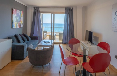 S'illot Apartment | Apartment with terrace by the beach with sea view - Antic 202