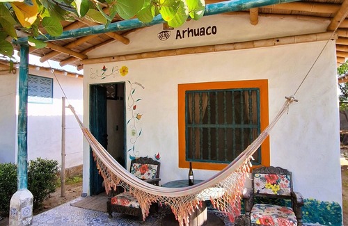 Puebloviejo Cabin | Arhuaco Cabin at Chévere Beach: Comfort and Nature in Front of the Caribbean Sea