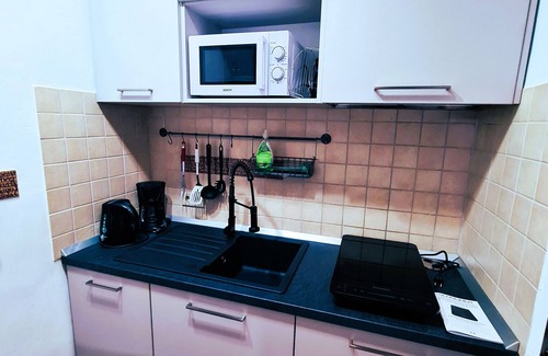 Susello Apartment | Attractive studio with balcony, pool and dream view