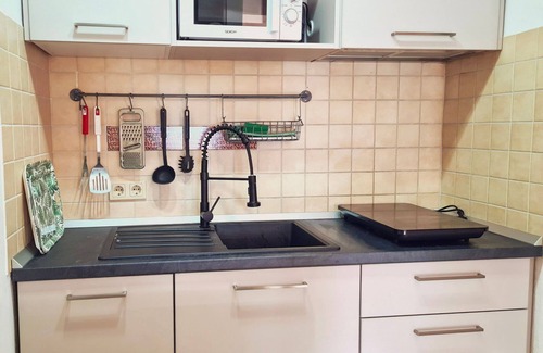 Susello Apartment | Attractive studio with balcony, pool and dream view