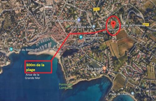 Cassis Apartment | Au calme, 200m du centre T2 avec balcon et parking