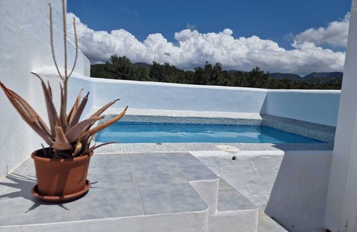 Cala Comte Apartment | Authentic Mediterranean penthouse with sea view and private pool