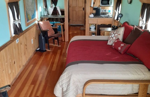 Sturgis Cabin | Authentic Wooden Rock Island Railroad Caboose