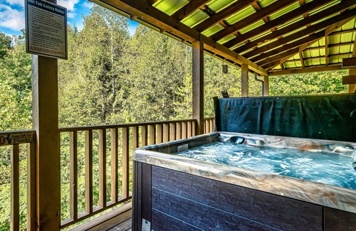 Sevierville Cabin | Awesome deals, King bed, Hot Tub, Private, Arcade, Real log cabin