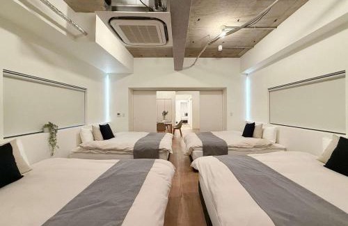 Hiroshima City Centre Apartment | b hotel NaouBLD - Central Hatchobori 2 Bedroom Apartment for 10 Guests