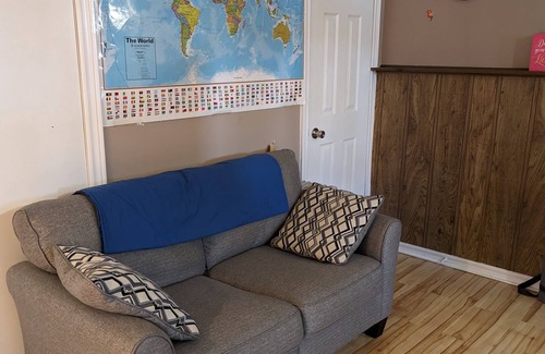 Kitchener House | Backyard Oasis with Pool, Hot tub & Fire table. 4 bedrooms, gym, & a yoga area!