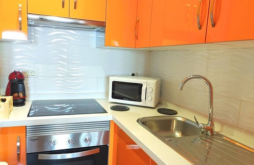 Santiago del Teide Apartment | Balcony, sea view, WiFi, A/C, swimming pool, 100 mts. from beach