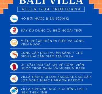 Xuyen Moc Apartment | Bali Villa- Tropicana Hồ Tràm- BBQ Hồ bơi Karaoke