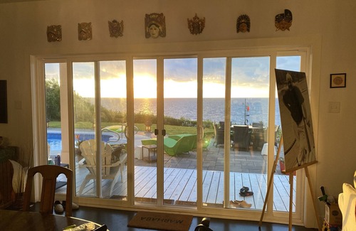 Malignant Cove Villa | Balinese Style Villa with heated salt water pool and spectacular ocean vista