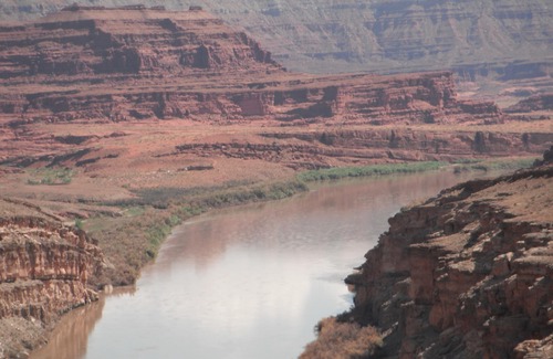 Moab Cabin | Base Camp Adventure Lodge, King Bed, View of River