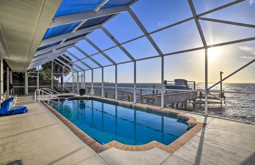 Bay Colony House | Bayfront Palmetto Retreat with Pool, Spa & Dock!