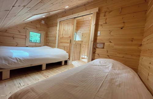 Yamanakako House | BBQ in nature Newly built Finnish log house moi - moi Yamanakako New Finnish log house BBQ possible in nature /Minamitsuru-gun Yamanashi