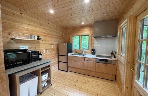 Yamanakako House | BBQ in nature Newly built Finnish log house moi - moi Yamanakako New Finnish log house BBQ possible in nature /Minamitsuru-gun Yamanashi