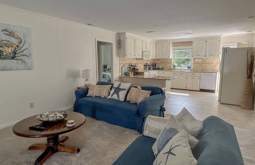Yaupon Beach House | Beach House Just Steps To The Ocean With Partial Sea View & No Parking Fees!