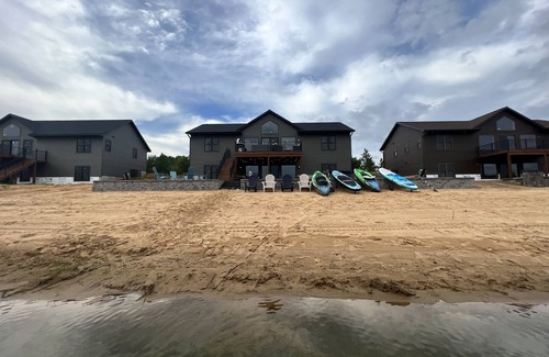 New Lisbon House | Beach Lake Retreat with Private Lake and Hot Tub