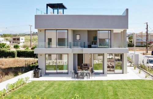 Maleme House | Beach Sand Villas - Beachfront Roof Pool Seaviews