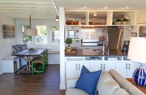 Happy Camp Hideaway Cottage | Beachfront home with private yard and Unbeatable Bay and Ocean views!