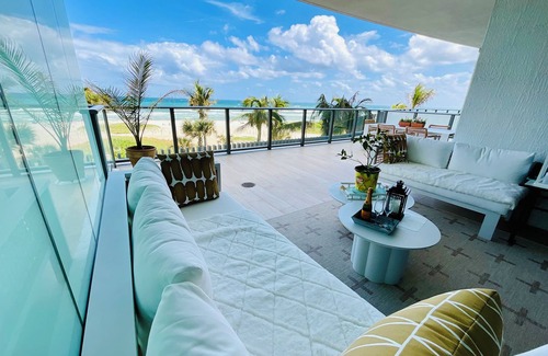 Pompano Beach Condo | BEACHFRONT LUXURY FURNISHED SHORT TERM 2 BEDROOM, FLOWTHROUGH SUNRISE & SUNSET