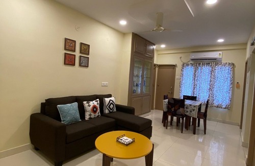 Visakhapatnam Apartment | Beachside Getaway:Fully furnished 2BHK, Modern Amenities, WiFi, 200m to sea