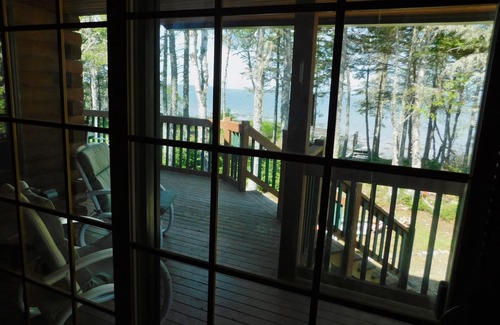 Cutler Cabin | Bear Beach Maine! Oceanfront Log Cabin, Secluded Sandy Beach, Sunsets & Sauna