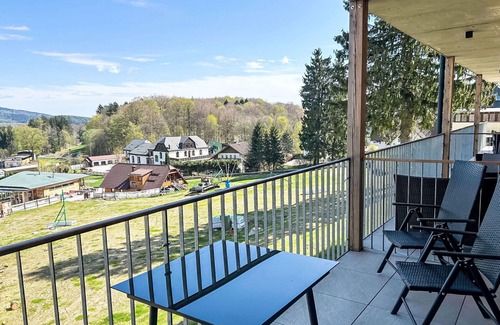 Janske Lazne Apartment | Beautiful apartment for 4 guests with WIFI, TV, balcony, panoramic view and parking