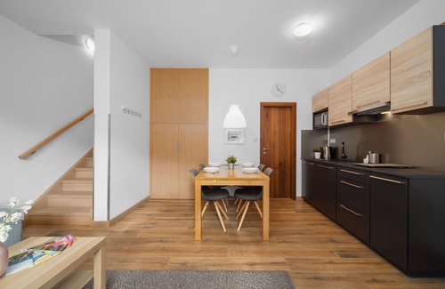 Velka Upa Apartment | Beautiful apartment for 4 guests with WIFI, TV, terrace, pets allowed, panoramic view and parking