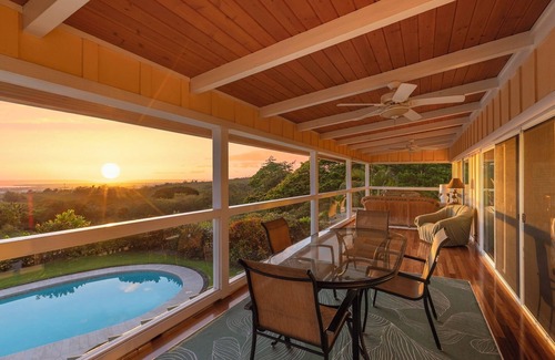 Kailua-Kona House | Beautiful 180 Degree Ocean View With Spa And Pool