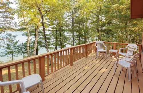 Nevis Cabin | Beautiful cabin with awesome lake view of crystal clear/sandy Lake Belle Taine