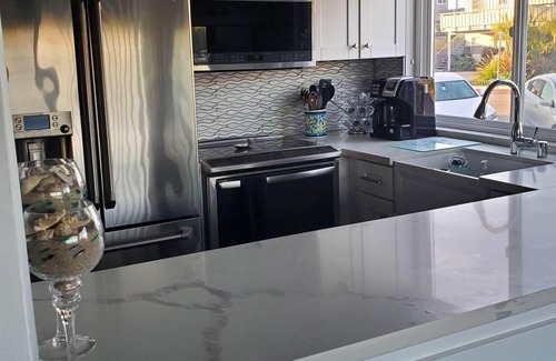 Carpinteria Condo | Beautiful Condo Steps to the Beach! Ocean View! First Floor Unit 1
