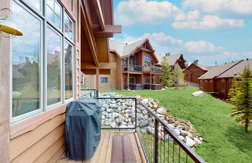 Big Sky Condo | Beautiful condo with mountain views, fireplace, hot-tub, WiFi, and grill