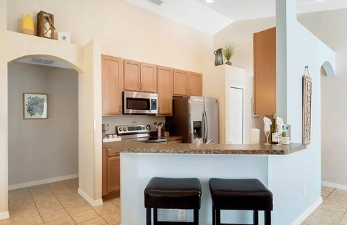 Kissimmee House | Beautiful Disney Home! Heated Pool/Spa Arcade Gated Community 4BR/3BA