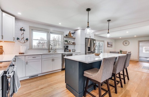South Eliot House | Beautiful Eliot Retreat w/Fire Pit & Game Room!