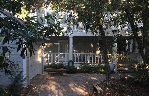 Bald Head Island House | Beautiful forest home within walking distance to the maritime market and beach!