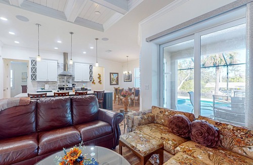 Port Charlotte House | Beautiful home with private pool, dock, and fireplace for you to enjoy
