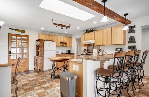 Orick House | Beautiful home with ocean and beach views, wood-burning stove & firepit