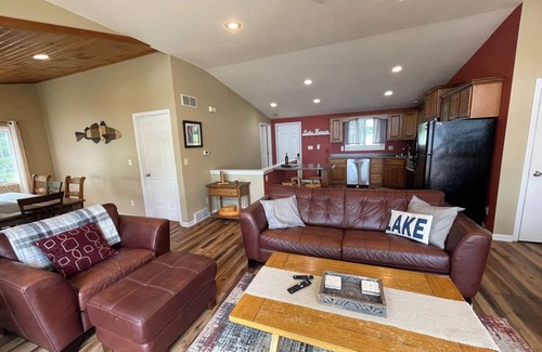 Hustisford House | Beautiful lakefront, Newly Remodeled Lower Level!