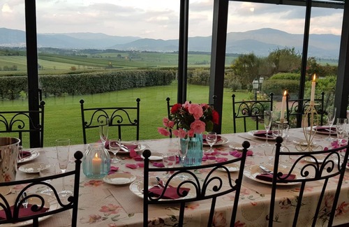 Le Piazze Villa | Beautiful private villa with sauna, private pool, WIFI, A/C, hot tub, TV, patio, close to Cortona